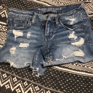 Super stretch jean shorts